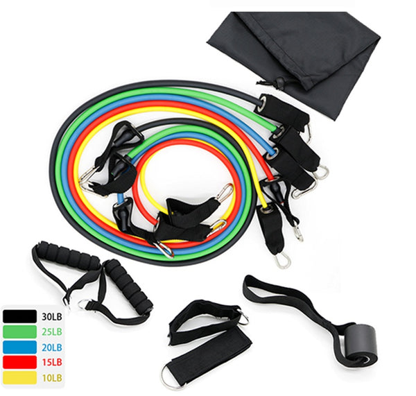 Latex Resistance Bands Workout Exercise Yoga Crossfit Fitness Tubes Pull Rope Fitness Exercise Equipment Tool.