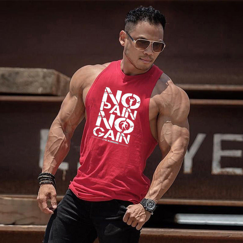 Bodybuilding Round Neck Men's Vest