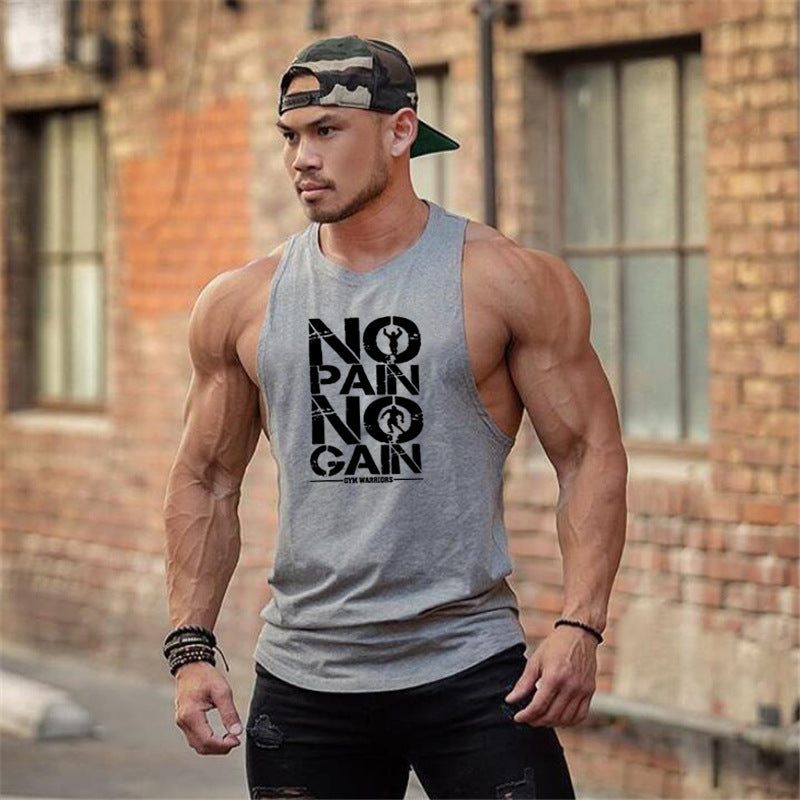 Bodybuilding Round Neck Men's Vest