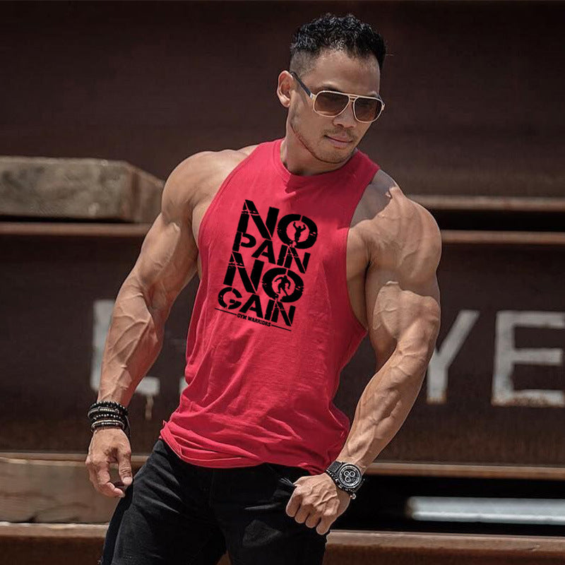 Bodybuilding Round Neck Men's Vest