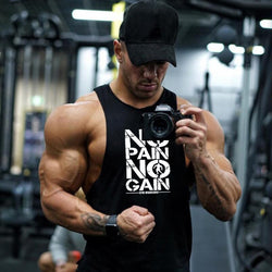 Bodybuilding Round Neck Men's Vest