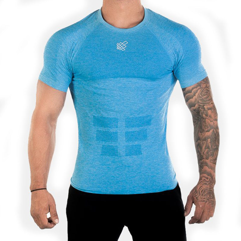 Summer running sports fitness short sleeve t-shirt.