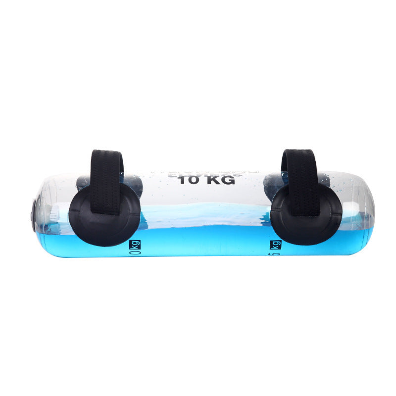 Transparent Cylindrical Weight-bearing Fitness Water Dumbbell Fitness Exercise Training Weightlifting Equipment.