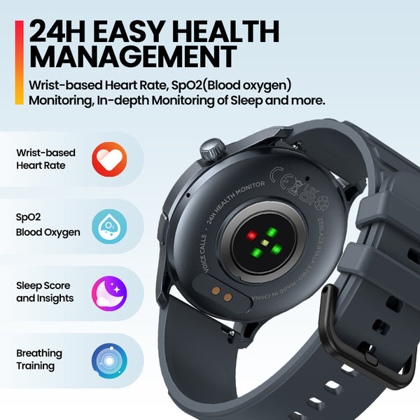 Smart Watch Display Screen Bluetooth Calling Health Fitness Tracking.