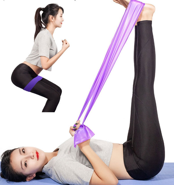 Yoga fitness resistance band.