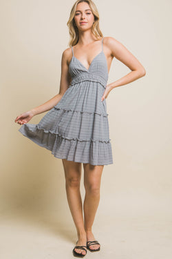 Love Tree Frill V-Neck Cami Dress.