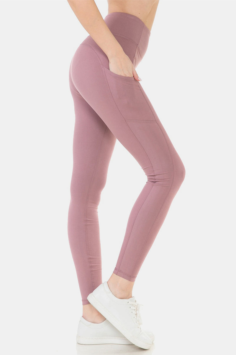 Leggings Depot Wide Waistband High Waist Leggings.