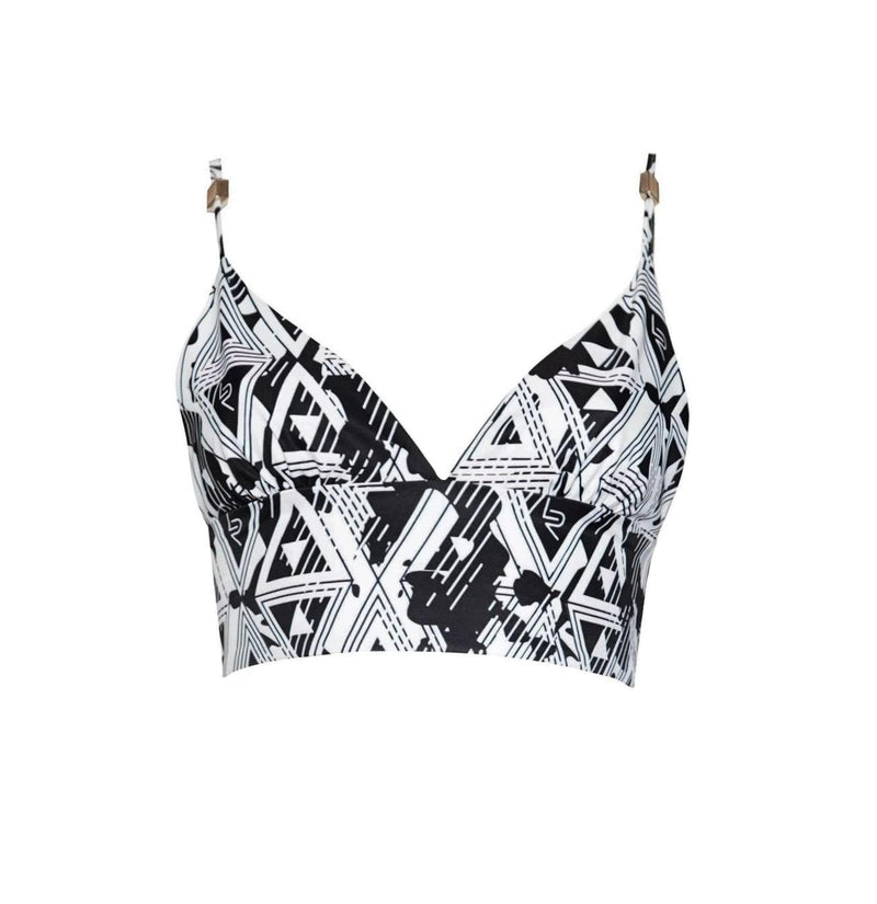 Amour Geometric Crop Top/ Bra top.