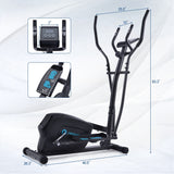 Elliptical Trainer Machine Upright Exercise Bike Cardio Workout for Home Gym