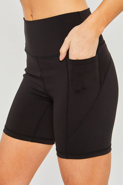 Love Tree High Waist Seam Detail Active Shorts - Althena Fitnessalthenafitness