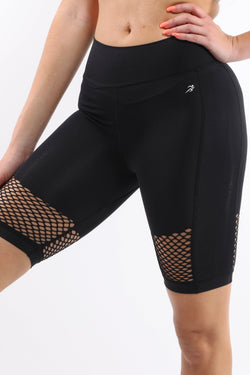 Savoy Active Malibu Seamless Activewear Shorts - Black.