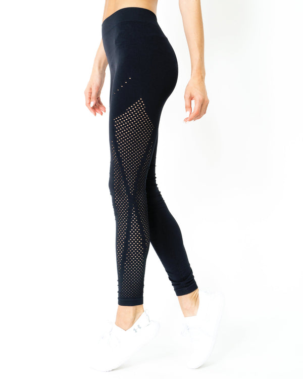 Savoy Active Milano Seamless Leggings - Black [MADE IN ITALY].