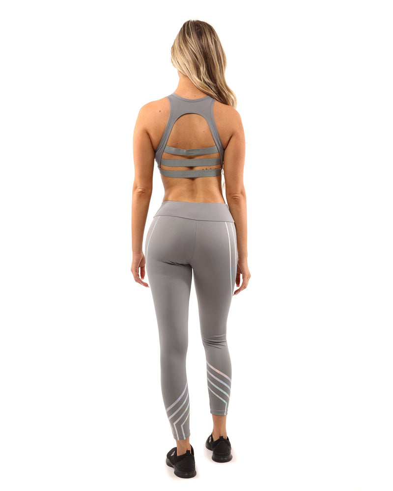 Savoy Active Laguna Set - Leggings & Sports Bra - Grey.