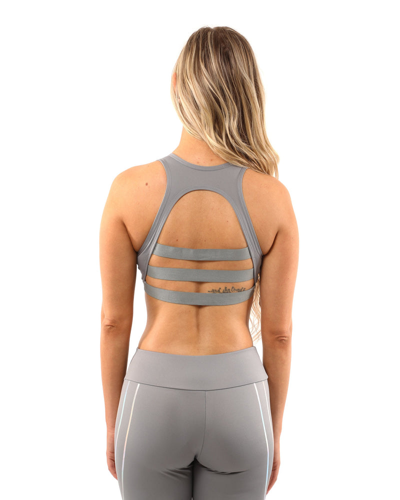 Savoy Active Laguna Set - Leggings & Sports Bra - Grey.