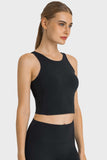 Feels Like Skin Highly Stretchy Cropped Sports Tank