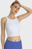 Feels Like Skin Highly Stretchy Cropped Sports Tank